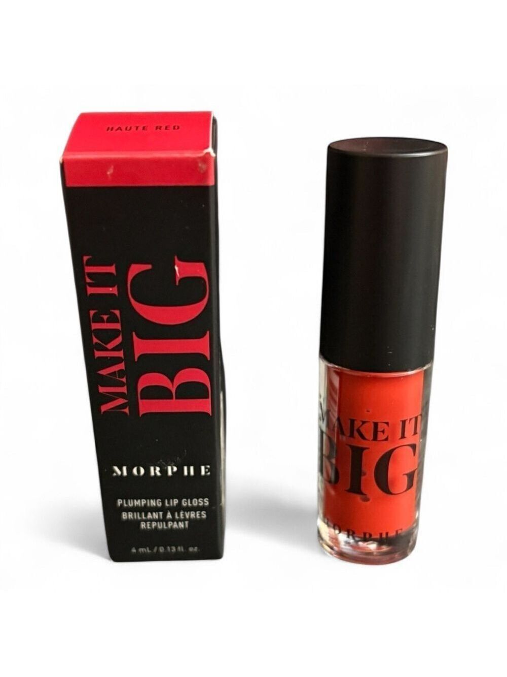 Morphe Make It Big Plumping Lip Gloss in Haute Red NIB